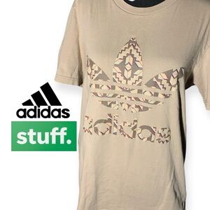 Adidas Blue and Tan Tee (item#10253)